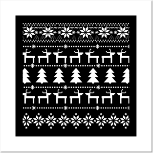 Christmas Jumper Pattern Posters and Art